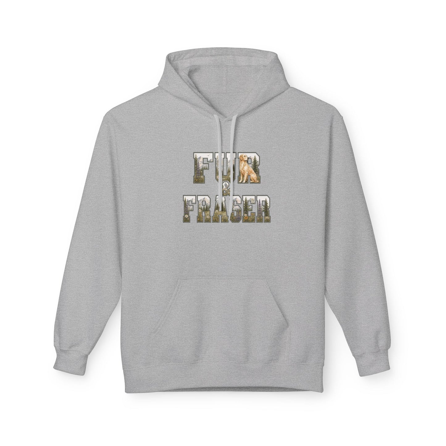 Fur & Fraser Floral Logo Hoodie — Cozy Pet Lover Pullover