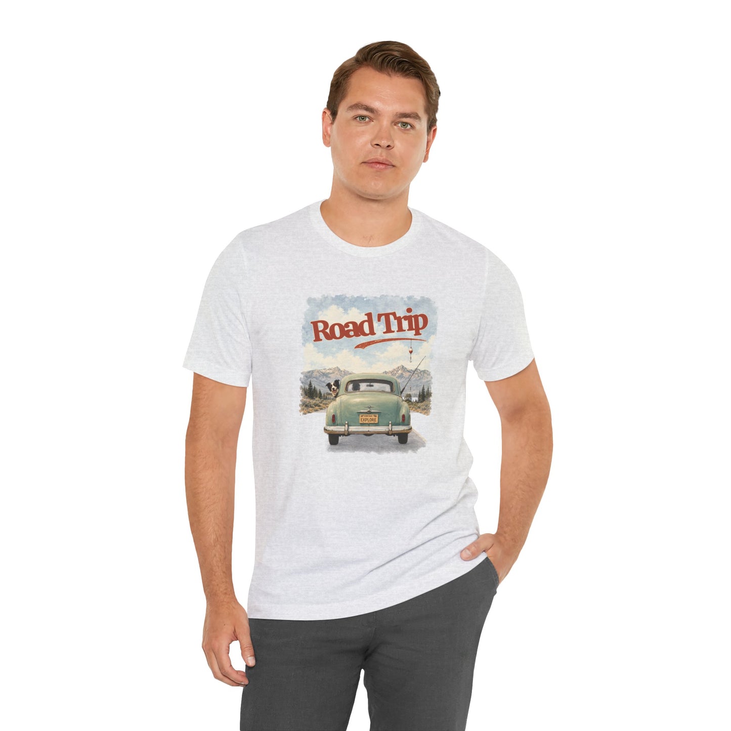 Men's Road Trip Vintage Car T-Shirt