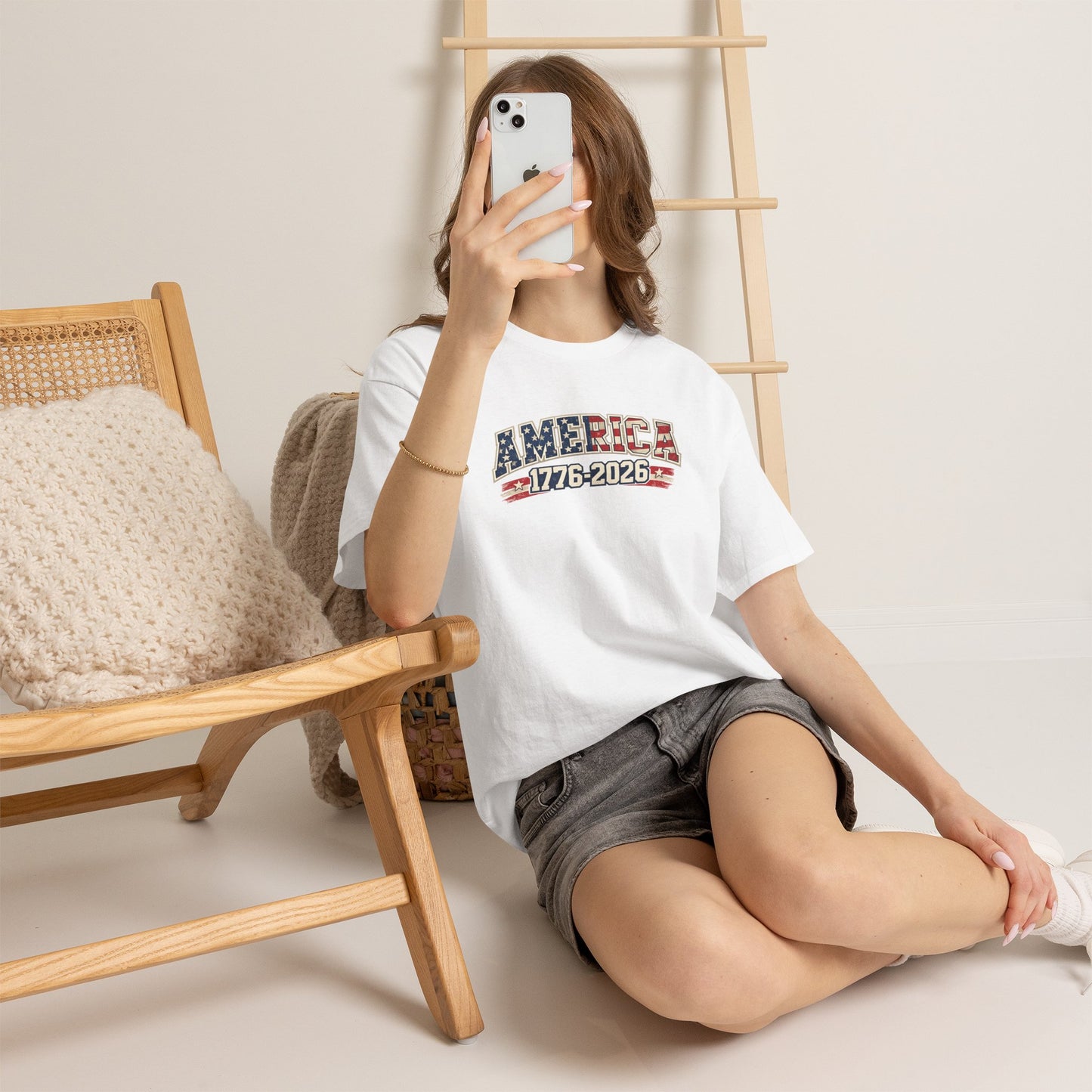 Unisex America 1776-2026 Patriotic Tee (Heavy Weight Cotton)