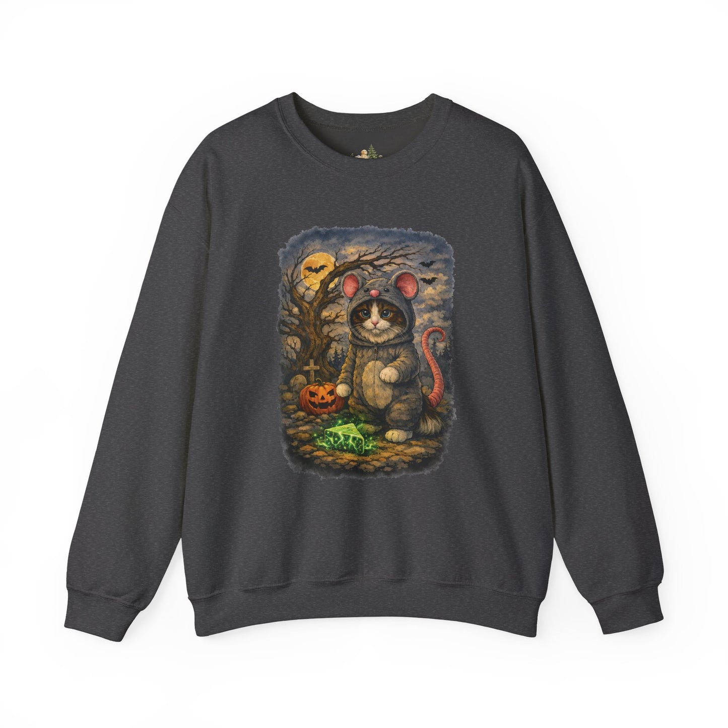 Halloween Cat/Mouse Sweatshirt – What Tails Lurk Behind The Pines Collection