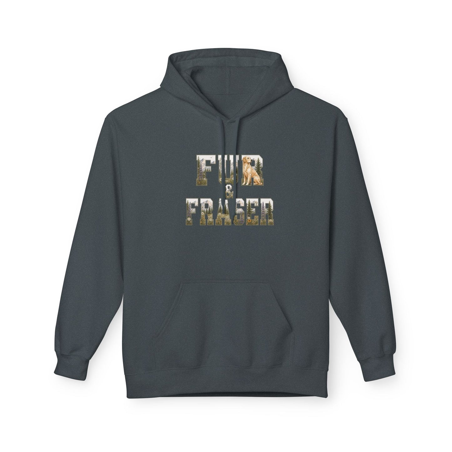 Fur & Fraser Floral Logo Hoodie — Cozy Pet Lover Pullover