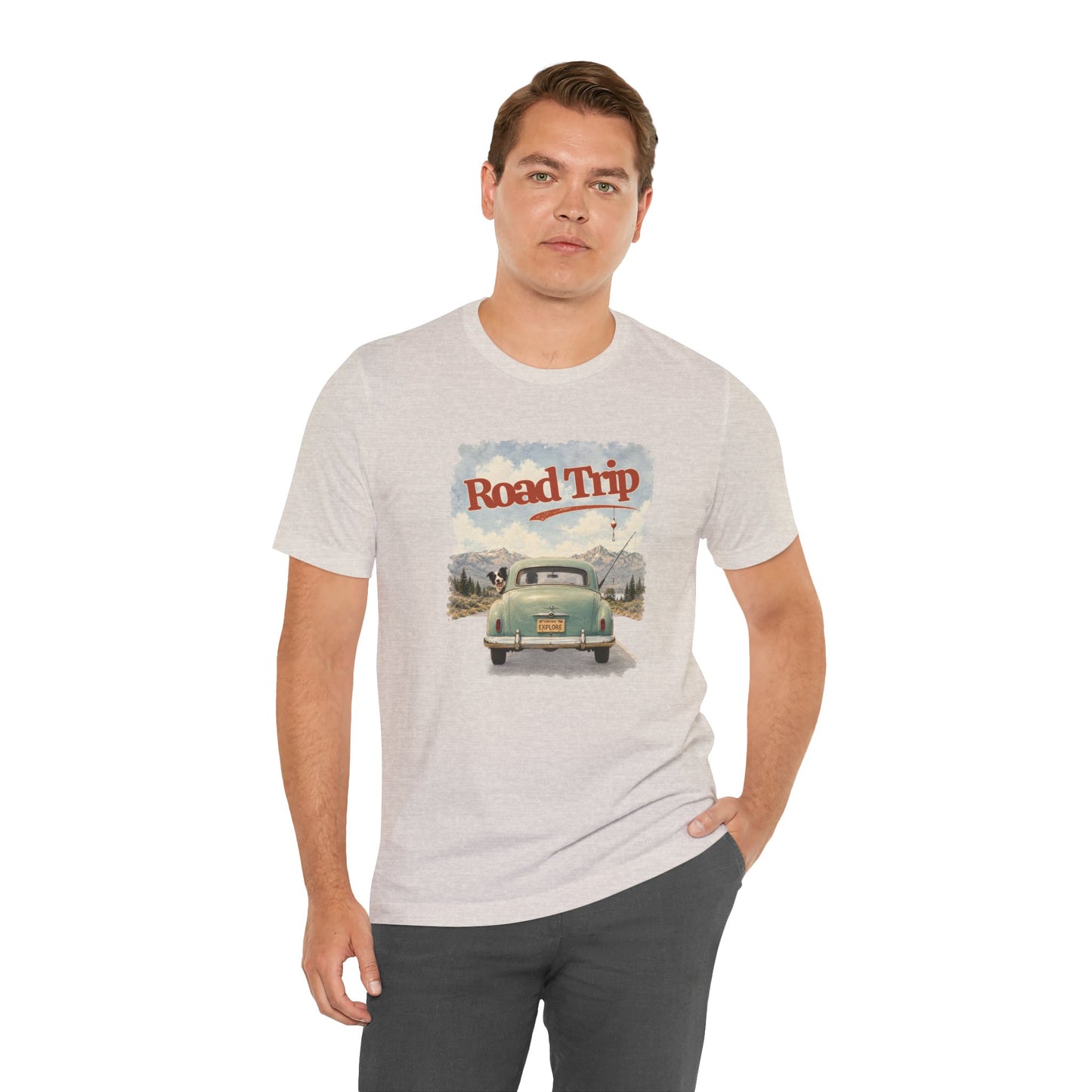 Men's Road Trip Vintage Car T-Shirt