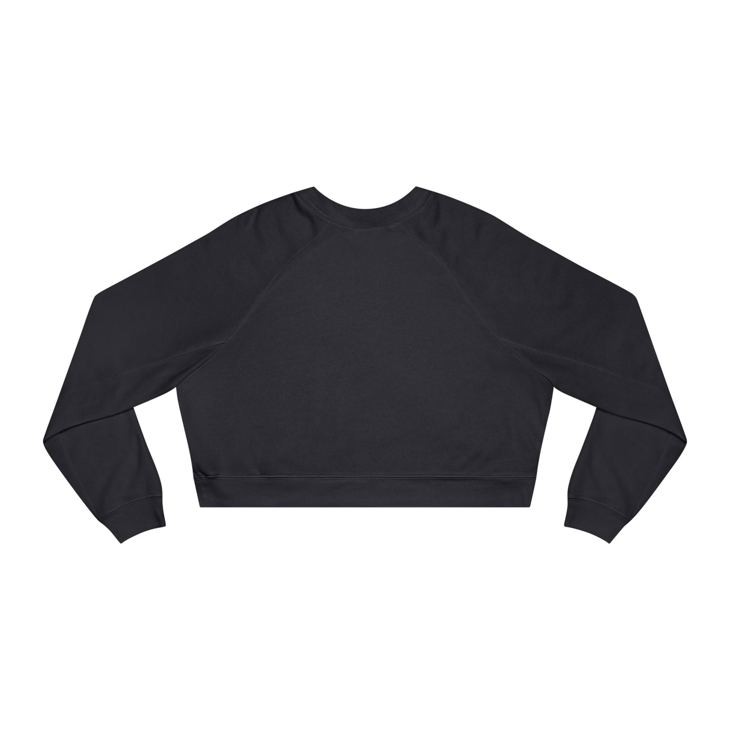 Cropped Pullover — Tiny Fiery Flowers Embroidered Fleece