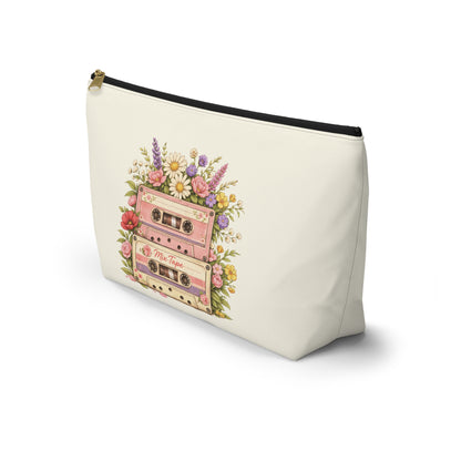Retro Floral Cassette Accessory Pouch