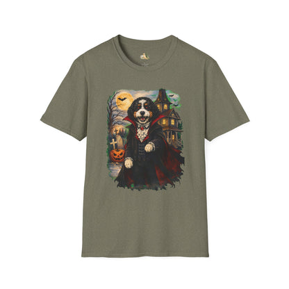 Unisex Halloween Bernese Mountain Dog Costume Tee – What Tails Lurks Behind The Pines Collection