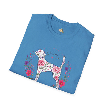 Floral Dog Tee — “FUR-ROLIC” Graphic T-Shirt (Est. 2022)