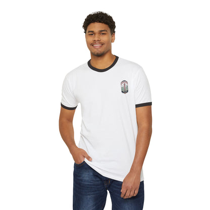 Boardwalk Summer Surf T-Shirt — Retro Surfboard & Waves Graphic