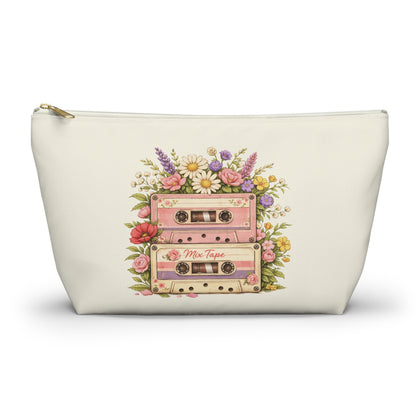 Retro Floral Cassette Accessory Pouch