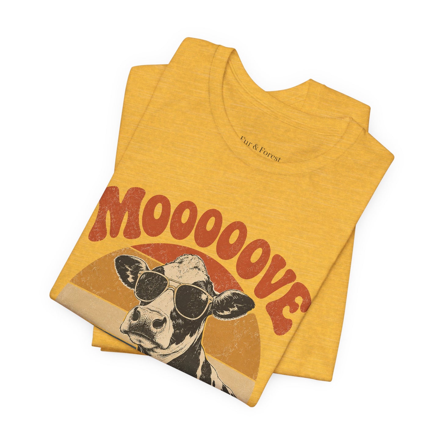 Mooove Over Cow Tee – Retro Vintage Farm Animal Graphic T-Shirt