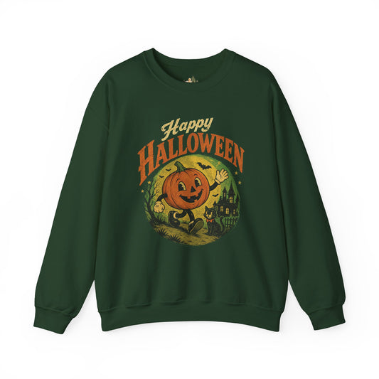 Unisex Happy Halloween Pumpkin Crewneck Sweatshirt