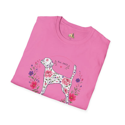 Floral Dog Tee — “FUR-ROLIC” Graphic T-Shirt (Est. 2022)