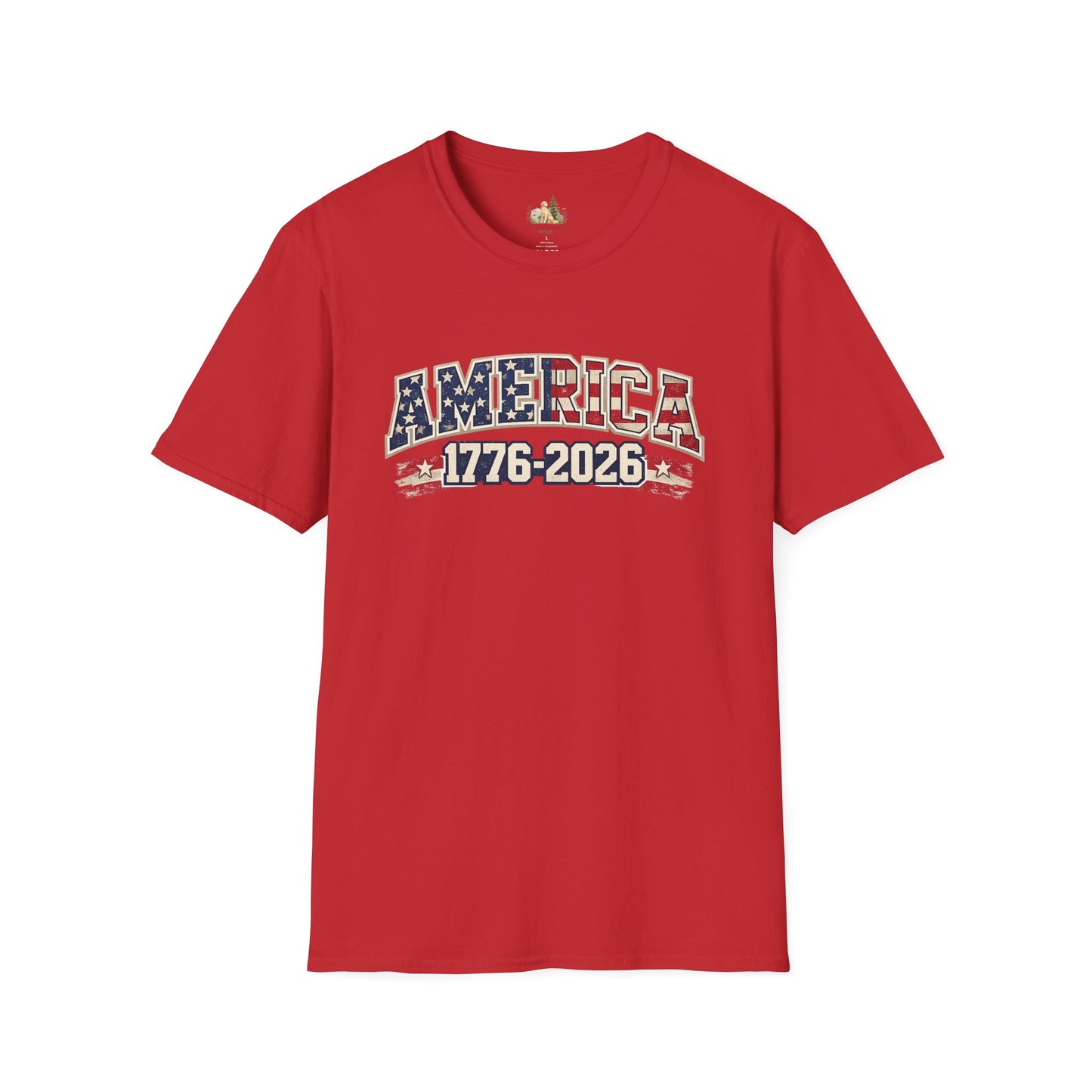 Unisex America 1776-2026 Patriotic Tee (Light Weight, Ultra Soft Tee)