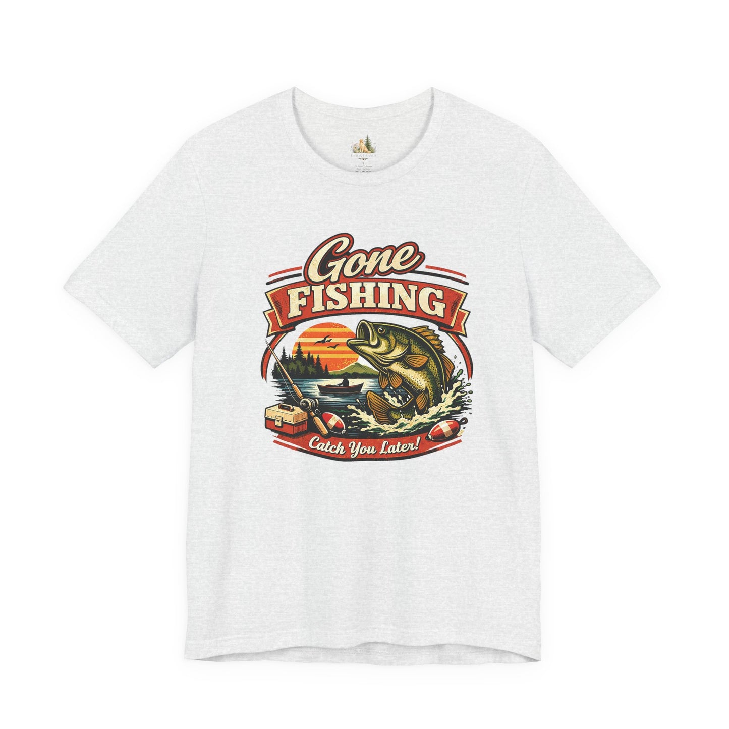 Gone Fishing Graphic Tee — "Gone Fishing, Catch You Later" Fishing T-Shirt