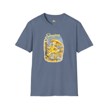 T-Shirt — Singing in the Rain Vintage Raincoat Umbrella Design