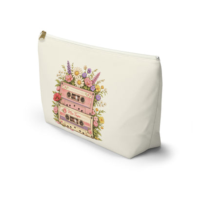 Retro Floral Cassette Accessory Pouch