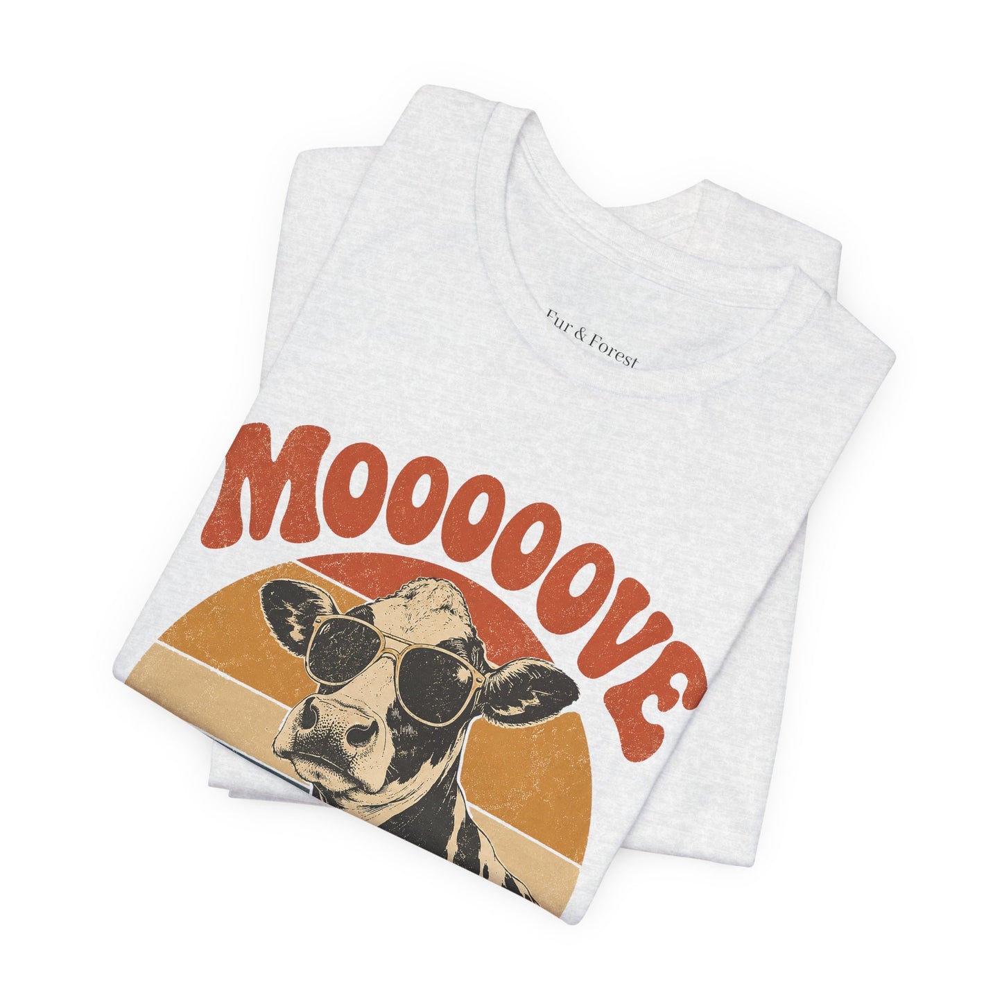 Mooove Over Cow Tee – Retro Vintage Farm Animal Graphic T-Shirt