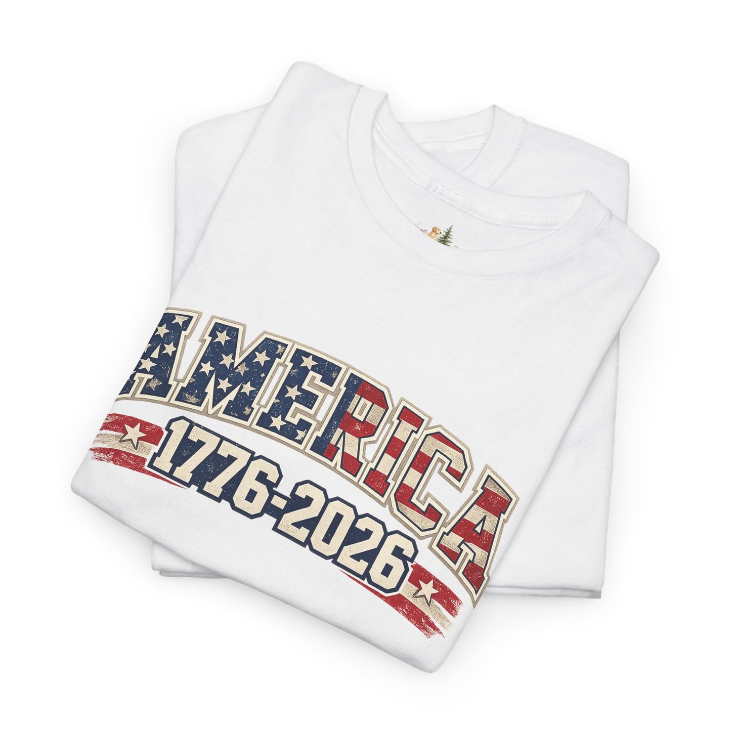 Unisex America 1776-2026 Patriotic Tee (Heavy Weight Cotton)