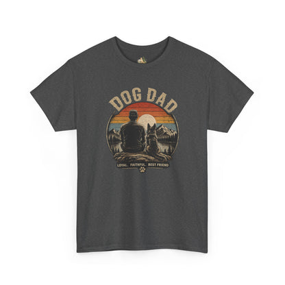 Dog Dad T-Shirt – Vintage "Loyal. Faithful. Best Friend." Graphic Tee for Dog Lovers