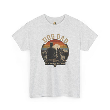 Dog Dad T-Shirt – Vintage "Loyal. Faithful. Best Friend." Graphic Tee for Dog Lovers