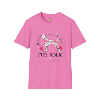 Floral Dog Tee — “FUR-ROLIC” Graphic T-Shirt (Est. 2022)