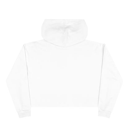 Cropped Hoodie — Floral Vintage Camera “Adventure Awaits” Crop Hoodie