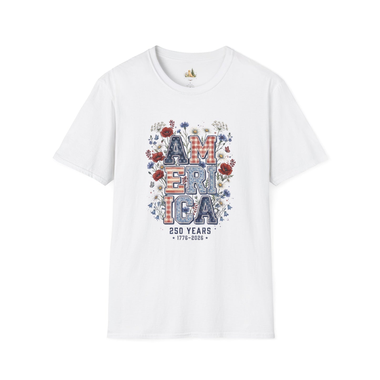Unisex America Tee. (Light Weight, Ultra Soft Tee)