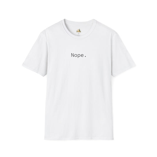 Nope. Minimalist Graphic Tee