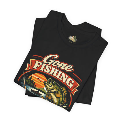 Gone Fishing Graphic Tee — "Gone Fishing, Catch You Later" Fishing T-Shirt