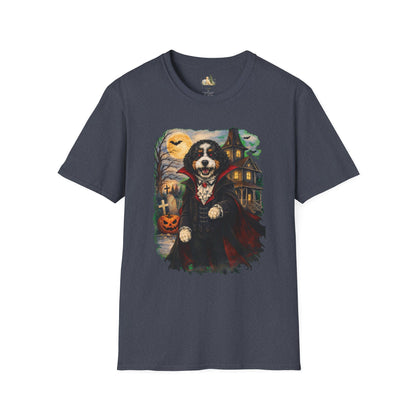 Unisex Halloween Bernese Mountain Dog Costume Tee – What Tails Lurks Behind The Pines Collection