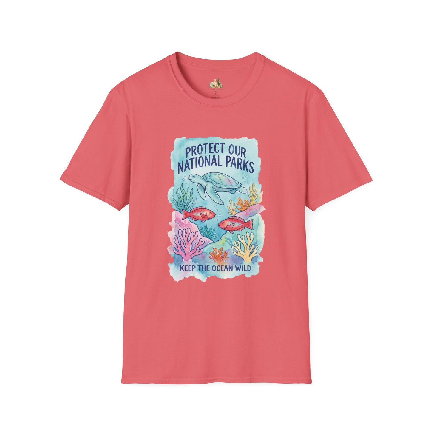 Protect Our National Parks Turtle Tee — Keep the Ocean Wild Conservation T-Shirt