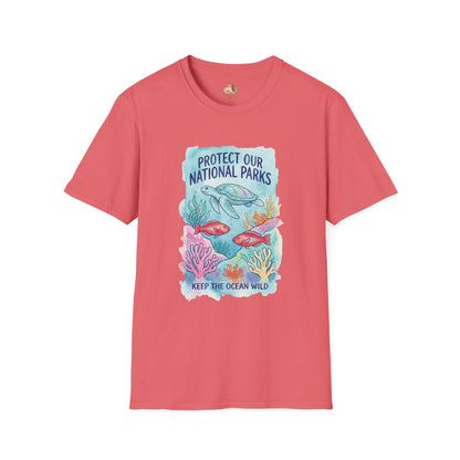 Protect Our National Parks Turtle Tee — Keep the Ocean Wild Conservation T-Shirt