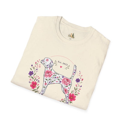Floral Dog Tee — “FUR-ROLIC” Graphic T-Shirt (Est. 2022)