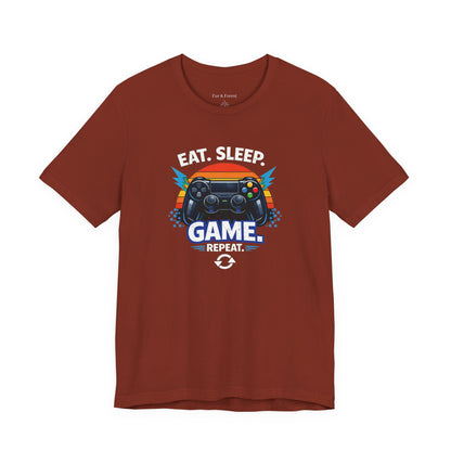 Gaming Controller Graphic Tee — "GAME" Retro Sunset Video Game T-Shirt