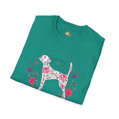 Floral Dog Tee — “FUR-ROLIC” Graphic T-Shirt (Est. 2022)