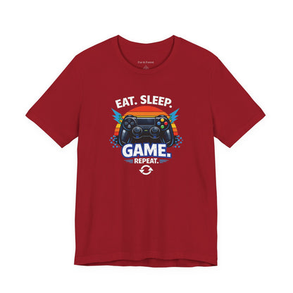 Gaming Controller Graphic Tee — "GAME" Retro Sunset Video Game T-Shirt