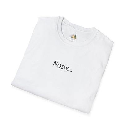 Nope. Minimalist Graphic Tee
