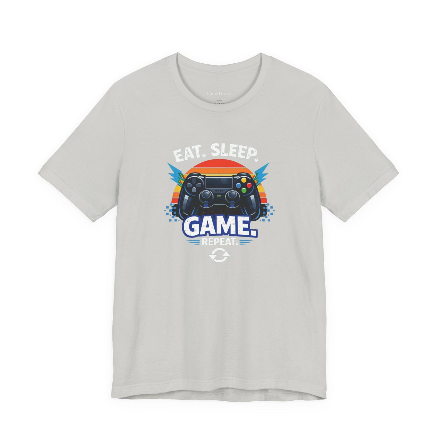 Gaming Controller Graphic Tee — "GAME" Retro Sunset Video Game T-Shirt