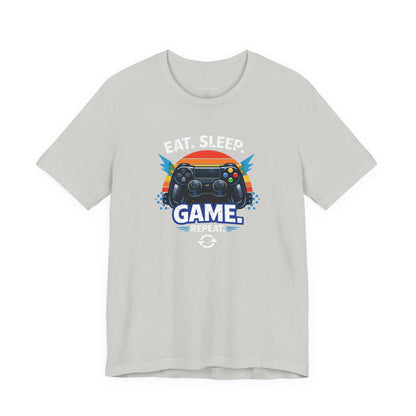 Gaming Controller Graphic Tee — "GAME" Retro Sunset Video Game T-Shirt