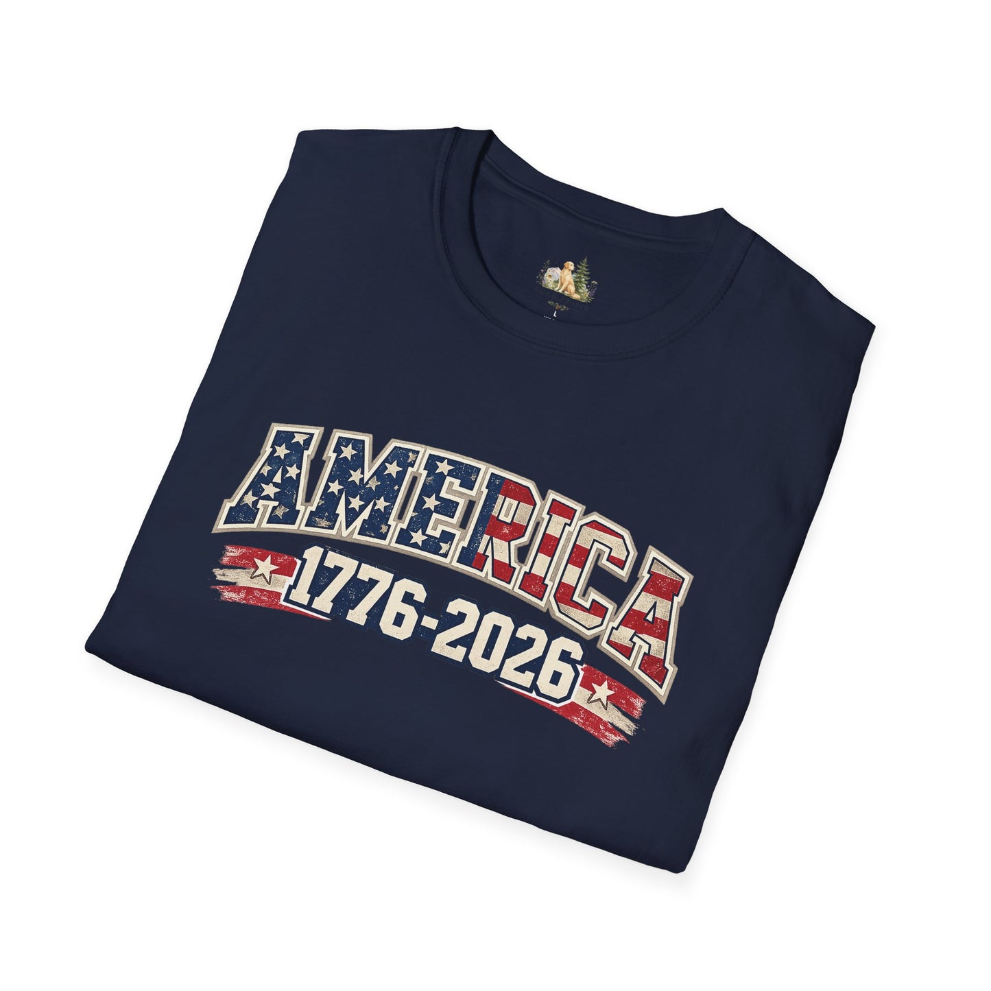 Unisex America 1776-2026 Patriotic Tee (Light Weight, Ultra Soft Tee)
