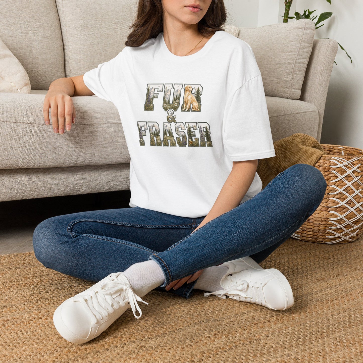 T-Shirt — Fur & Fraser Logo Graphic Tee(Light Weight, Ultra Soft Tee)