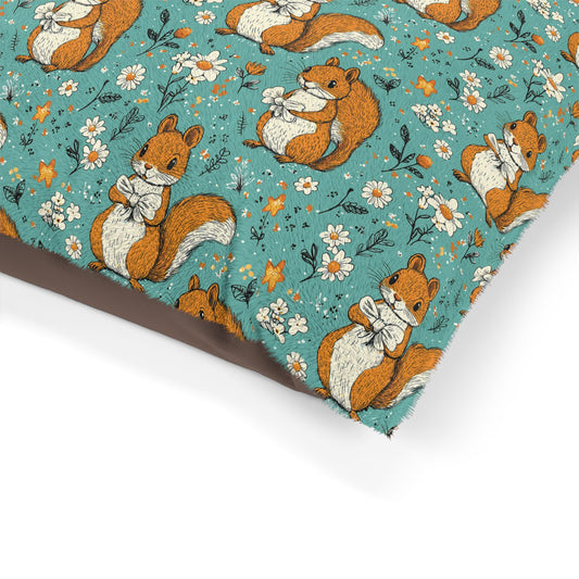 Whimsical Squirrel Pet Bed 30x40"