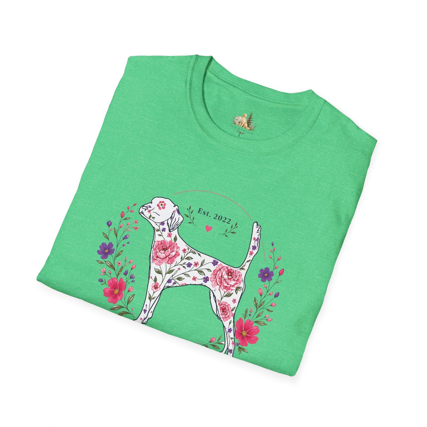 Floral Dog Tee — “FUR-ROLIC” Graphic T-Shirt (Est. 2022)