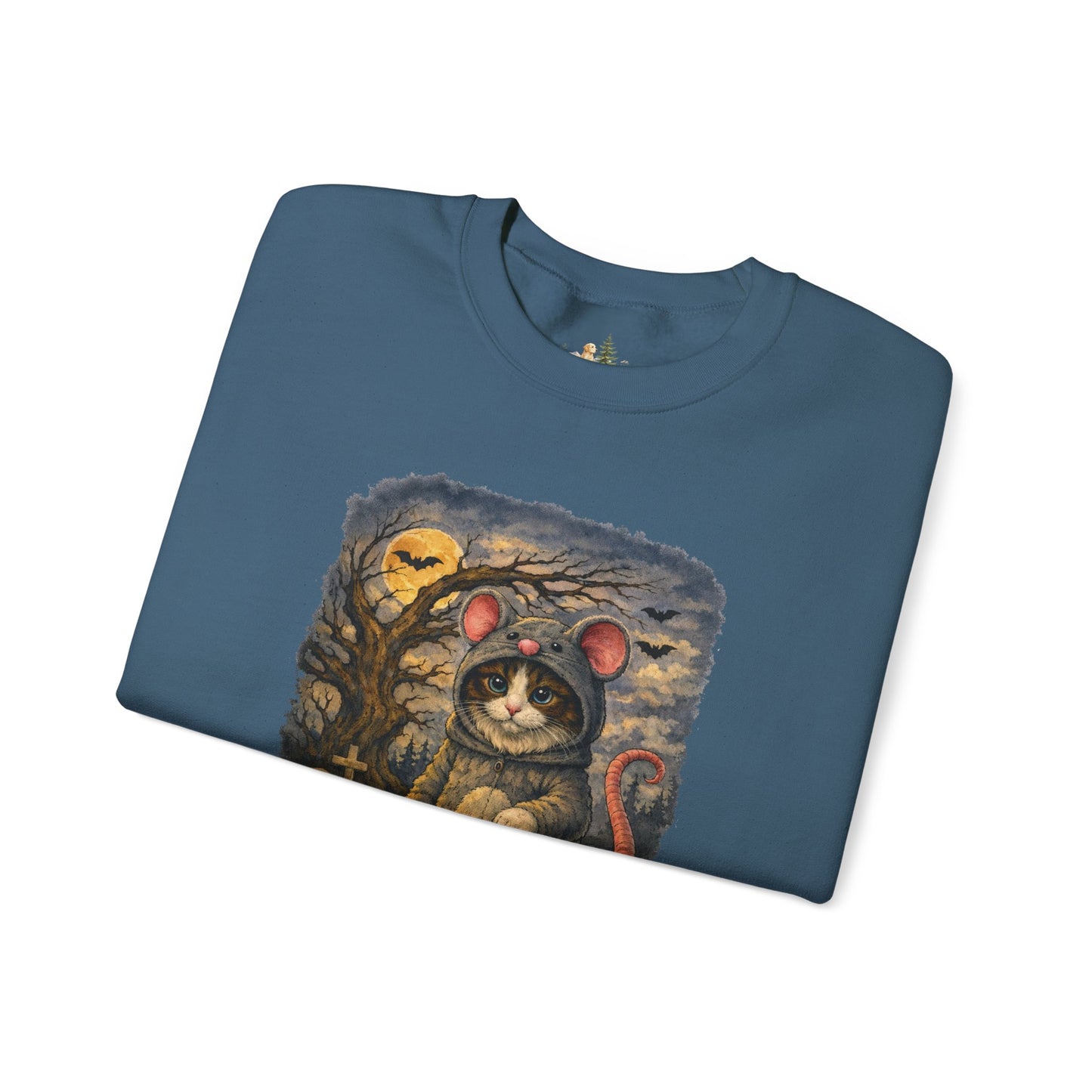 Halloween Cat/Mouse Sweatshirt – What Tails Lurk Behind The Pines Collection