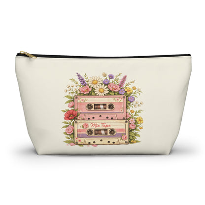 Retro Floral Cassette Accessory Pouch