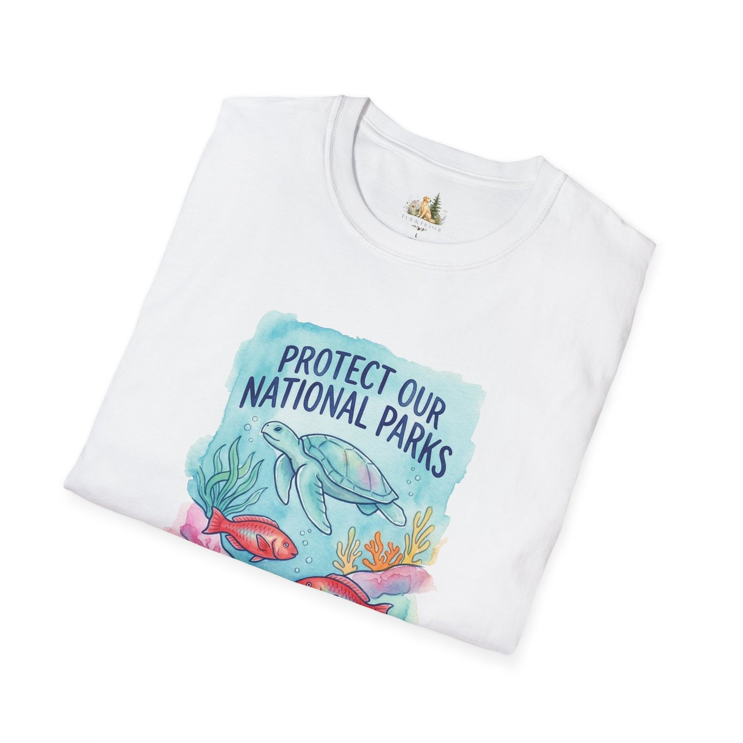 Protect Our National Parks Turtle Tee — Keep the Ocean Wild Conservation T-Shirt