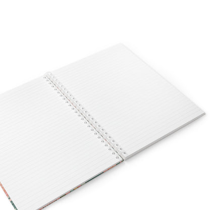 Floral Bookshelf Spiral Notebook — Vintage Botanical Journal for Writers & Students
