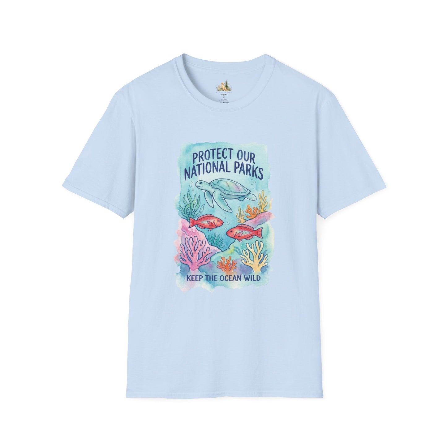 Protect Our National Parks Turtle Tee — Keep the Ocean Wild Conservation T-Shirt