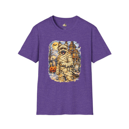 Unisex Mummy German Shepherd Halloween T-Shirt - What Tails Lurk Behind The Pines Collection