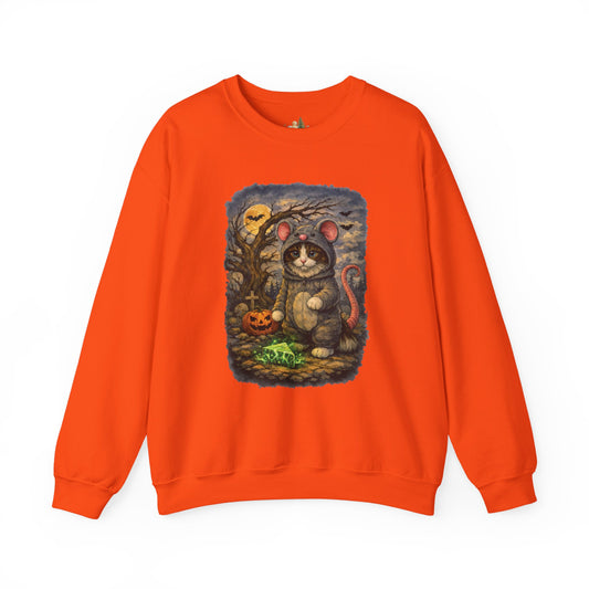 Halloween Cat/Mouse Sweatshirt – What Tails Lurk Behind The Pines Collection