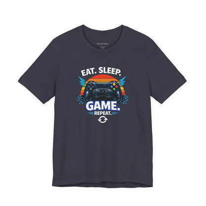 Gaming Controller Graphic Tee — "GAME" Retro Sunset Video Game T-Shirt